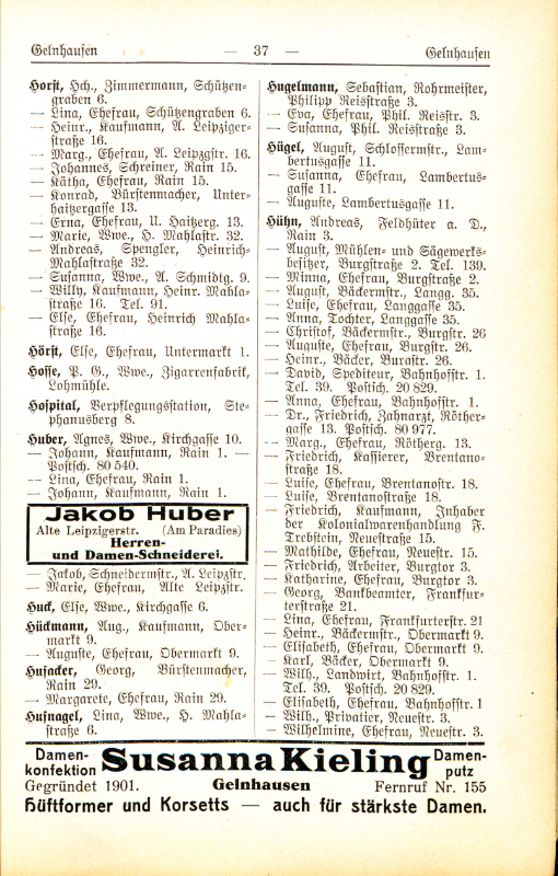 Adre&szlig;buch von 1926 Seite 37