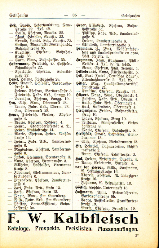 Adre&szlig;buch von 1926 Seite 35