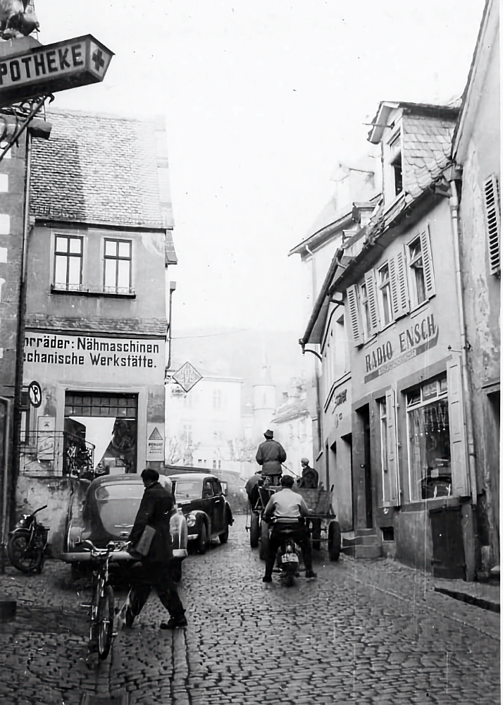 Die Krämergasse mit Geschäften